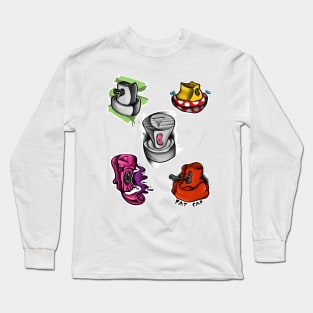 Graffiti Caps Long Sleeve T-Shirt